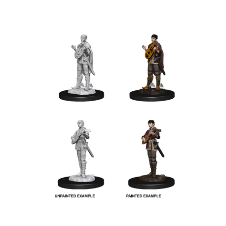 D&D Nolzur's Marvelous Miniatures - Female Half Elf Bard (6 Units)