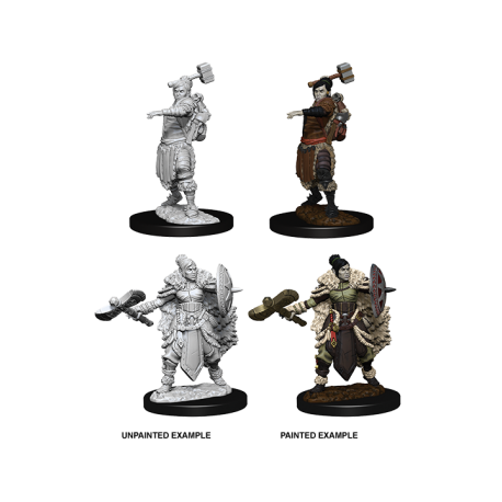 D&D Nolzur's Marvelous Miniatures - Female Half-Orc Barbarian (6 Units)