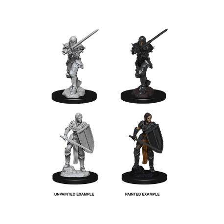 D&D Nolzur's Marvelous Miniatures - Female Human Fighter (6 Units)