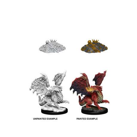 D&D Nolzur's Marvelous Miniatures - Red Dragon Wyrmling (6 Units)