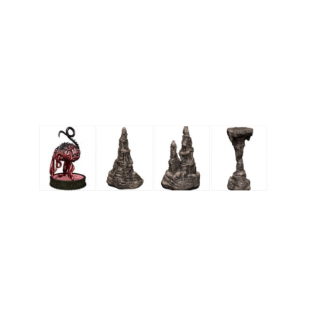 D&D Icons of the Realms: Volo & Mordenkainen's Foes Premium Set - Elder Brain & Stalagmites