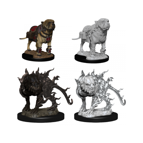 D&D Nolzur's Marvelous Miniatures - Mastif & Shadow Mastif (6 Units)