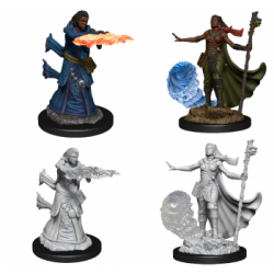 D&D Nolzur's Marvelous Miniatures - Female Human Wizard (6 Units)