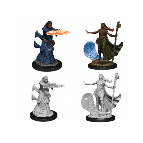 D&D Nolzur's Marvelous Miniatures - Female Human Wizard (6 Units)