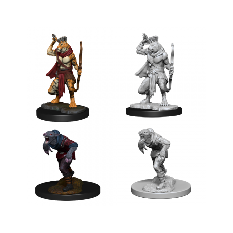 D&D Nolzur's Marvelous Miniatures - Wererat & Weretiger (6 Units)