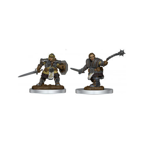D&D Nolzur's Marvelous Miniatures: Dwarf Fighter Female (2 Units)
