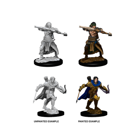 Pathfinder Battles Deep Cuts Unpainted Miniatures - Male Half-Elf Ranger (6 Units)