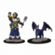 WizKids Wardlings RPG Figures: Girl Cleric & Winged Cat (6 Units)