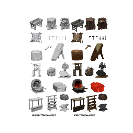 WizKids Deep Cuts Miniatures - Townspeople & Accessories