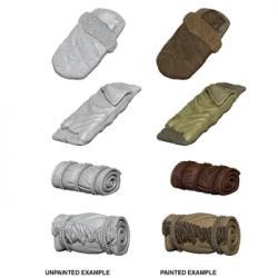 WizKids Deep Cuts Unpainted Miniatures - Bedrolls (6 Units)