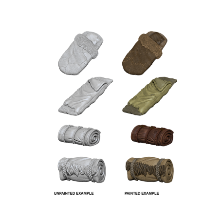 WizKids Deep Cuts Unpainted Miniatures - Bedrolls (6 Units)