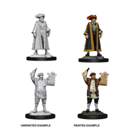 WizKids Deep Cuts Unpainted Miniatures - Mayor & Town Crier (6 Units)