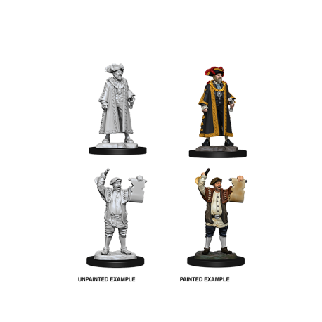 WizKids Deep Cuts Unpainted Miniatures - Mayor & Town Crier (6 Units)