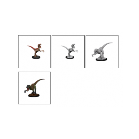 WizKids Deep Cuts Unpainted Miniatures - Raptors (6 units)