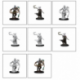 MtG Unpainted Miniatures: Stoneforge Mystic & Kor Hookmaster (Fighter,Rogue,Wizard) (6 Units)
