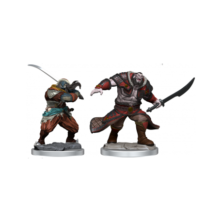 Magic: The Gathering Unpainted Miniatures - Zurgo Helmsmasher & Unyielding Krumar (2 Units)