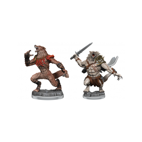 Magic: The Gathering Unpainted Miniatures - Arlinn Kord & Tovolar (2 Units)