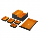 Caja de almacenamiento Games' Lair 600+ Naranja de Gamegenic