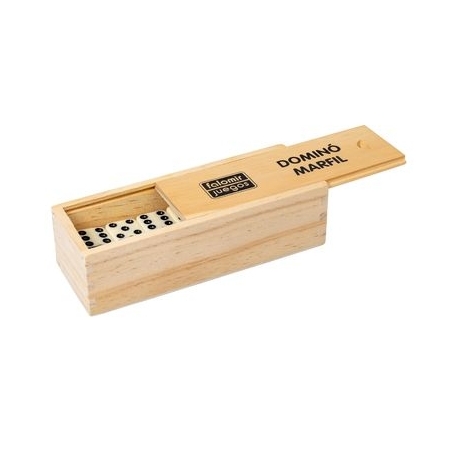 Ivory dominoes wooden box