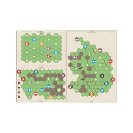 Age of Steam: New England/Pittsburgh & Switzerland Maps - EN
