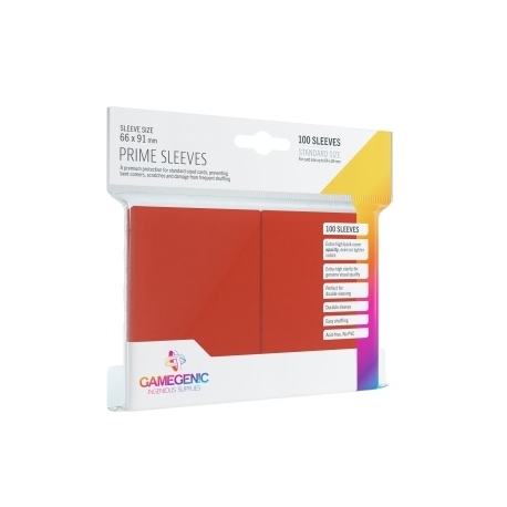 Gamegenic Prime Sleeves Red (100 Sleeves)