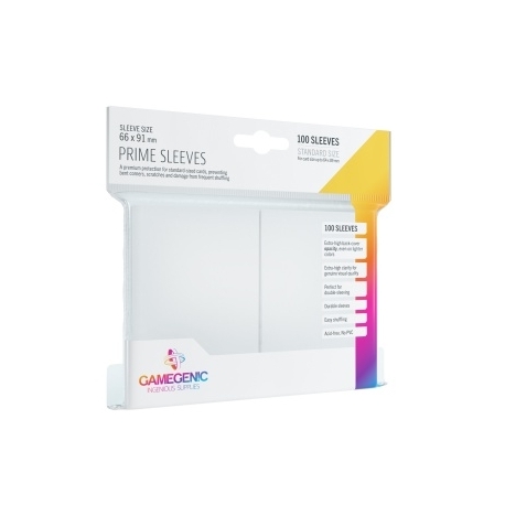 Gamegenic Prime Sleeves White (100 Sleeves)