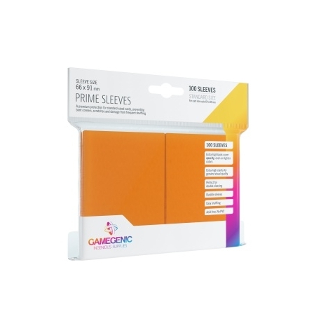 Gamegenic Prime Sleeves Orange (100 Sleeves)