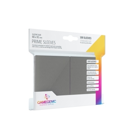 Gamegenic Prime Sleeves Gray (100 Sleeves)