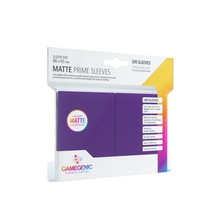 Gamegenic Matte Prime Sleeves Purple (100 Sleeves)