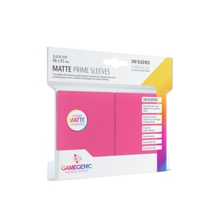 Gamegenic Matte Prime Sleeves Pink (100 Sleeves)