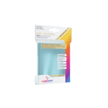 Gamegenic PRIME Dixit Sleeves 81 x 122 mm - Clear (90 Sleeves)