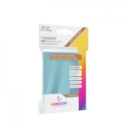 Gamegenic PRIME 7 Wonders Sleeves 67 x 103 mm - Clear (80 Sleeves)