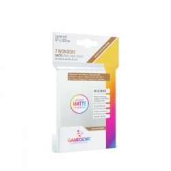 Gamegenic MATTE 7 Wonders Sleeves 67 x 103 mm - Clear (80 Sleeves)