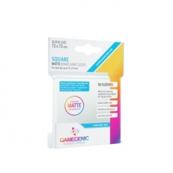 Gamegenic MATTE Square-Sized Sleeves 73 x 73 mm - Clear (50 Sleeves)