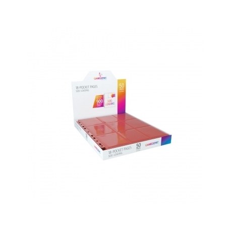 Gamegenic Sideloading 18-Pocket Pages DISPLAY Red