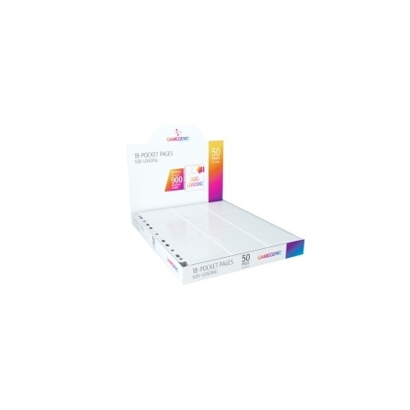 Gamegenic Sideloading 18-Pocket Pages DISPLAY White