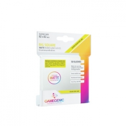 Gamegenic MATTE Big Square-Sized Sleeves 82 x 82 mm - Clear (50 Sleeves)