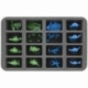 Feldherr Magnetic Box green for 16 Blood Bowl miniatures - 2016 Edition