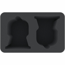 HSMEWB105BO 105 mm Half-Size foam tray with 2 compartments