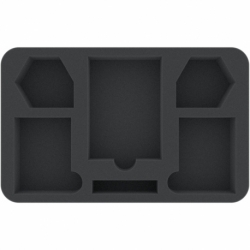 HSMEYU040BO 40 mm Half-Size foam tray with 6 compartments