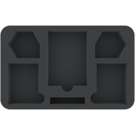 HSMEYU040BO 40 mm Half-Size foam tray with 6 compartments