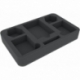 HSMEYU040BO 40 mm Half-Size foam tray with 6 compartments