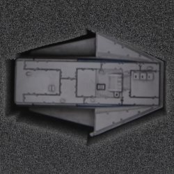 FSMEGQ050BO foam tray for Star Wars X-Wing: 3 x Millennium Falcon