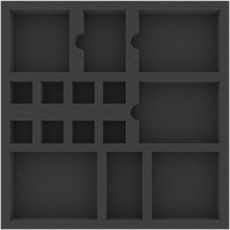 CBMEHY032BO 293 mm x 219 mm x 32 mm foam tray for board game boxes - 15 compartments