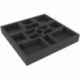 AFMEKD040BO 285 mm x 285 mm x 40 mm foam tray for board games - 14 compartments