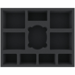 FSMFBI070BO 70 mm Full-Size foam tray with 10 compartments