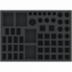 FXMFBZ045BO 425 mm x 305 mm x 45 mm foam tray for board games with 57 compartments