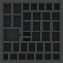 DCMEMZ050BO 370 mm x 370 mm x 50 mm foam tray for board games - 37 compartments