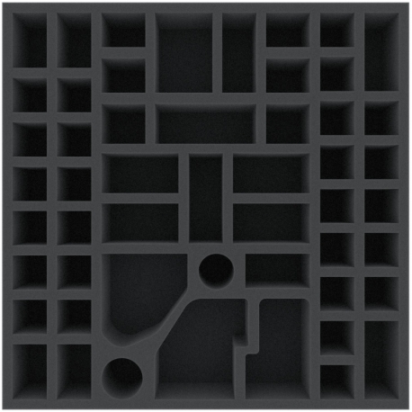 AGEL055BO 295 mm x 295 mm x 55 mm foam tray for board game boxes