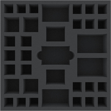 AGGP055BO 295 mm x 295 mm x 55 mm foam tray for board game boxes